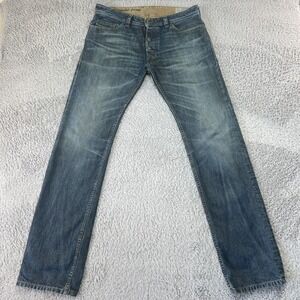 Diesel Safado Jeans Mens 33x34 Blue Slim Straight Medium Wash Tunisia Denim